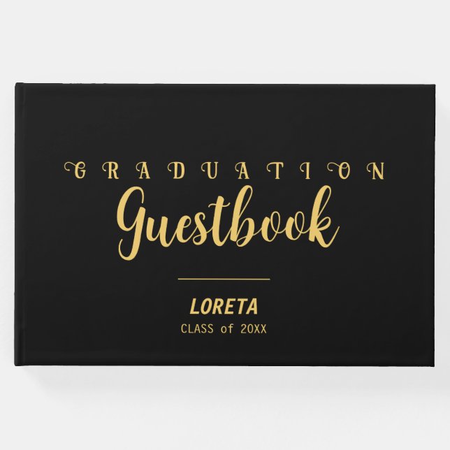 Graduierungsparty Gästebuch (Vorderseite)