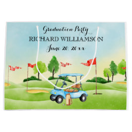 Graduierungsparty Golf Thema Große Geschenktüte
