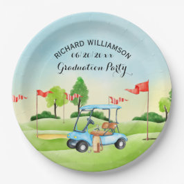 Graduierungsparty Golf Thema Pappteller