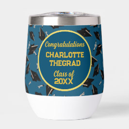 Graduierungsparty Gratulation Blue und Gold
