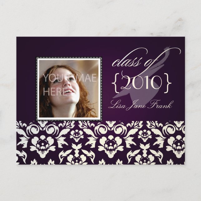 Graduierungsparty lädt Postkarten ein (Vorderseite)