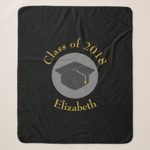 Graduierungspauschale für schwarze Klasse mit 20xx Sherpadecke