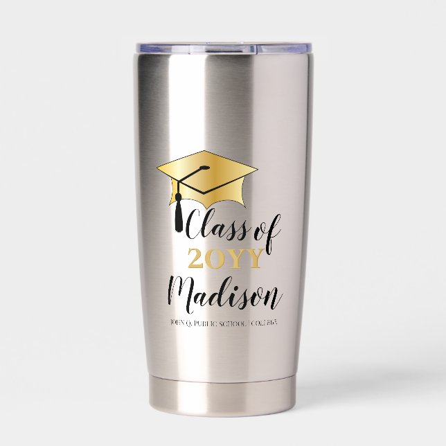 Graduierungspauschale - Tassel Black Gold Class Ye Thermobecher (Vorderseite)