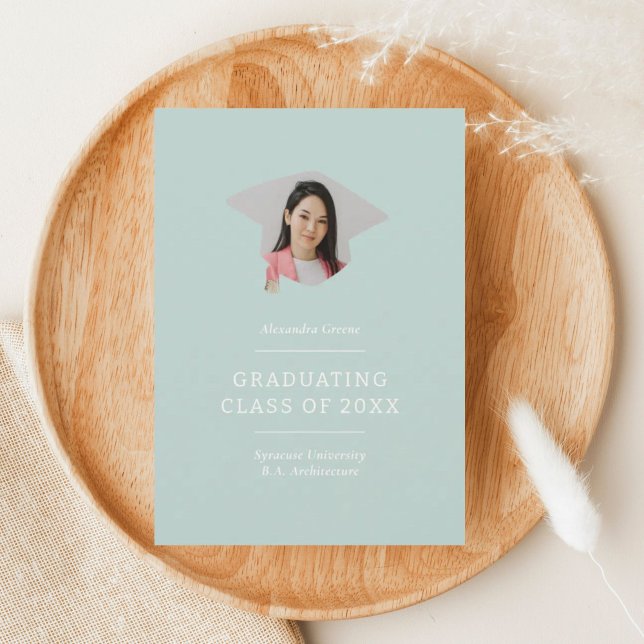 Graduierungsstufe Minze Green 1 Foto Abschluss Ankündigung (Von Creator hochgeladen)