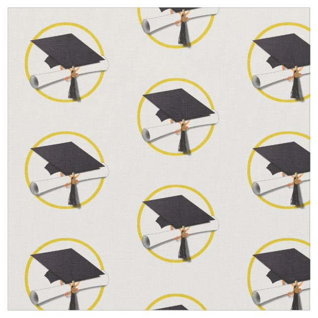 Graduierungsstufe mit Diplom Stoff (Nahaufnahme)