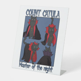 Graf Catula Herr der Nacht Sockelschild