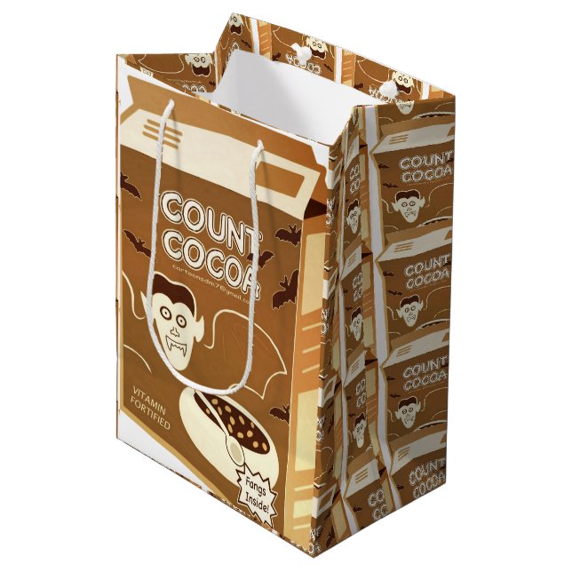 Graf Cocoa Cereal Box Geschenktasche Mittlere Geschenktüte (Vorderseite Schrägansicht)