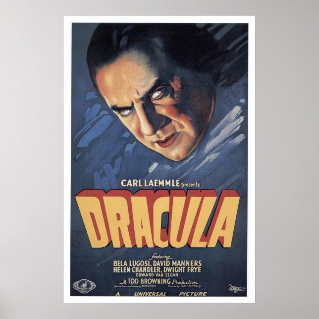 Graf Dracula - Bela Lugosi 1931 Poster (Vorne)