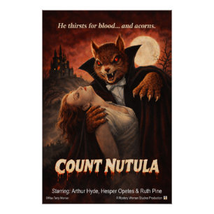 Graf Nutula Retro-Filmparodie Poster