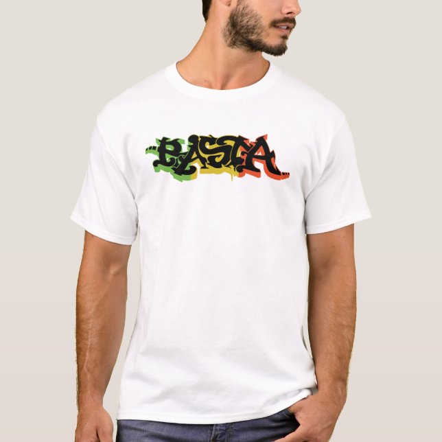 Graf Rasta Shirt mit Reggae-Farben und Schwarzem (Vorderseite)