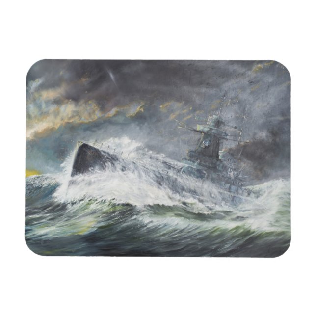 Graf Spee kommt am 3. November in den Indischen Oz Magnet (Horizontal)