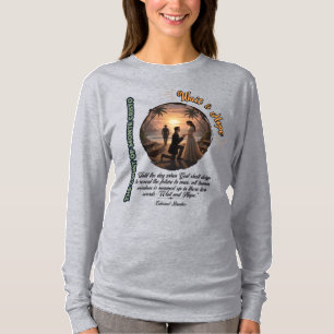Graf von Monte Cristo Warte und hoffe Sonnenunterg T-Shirt