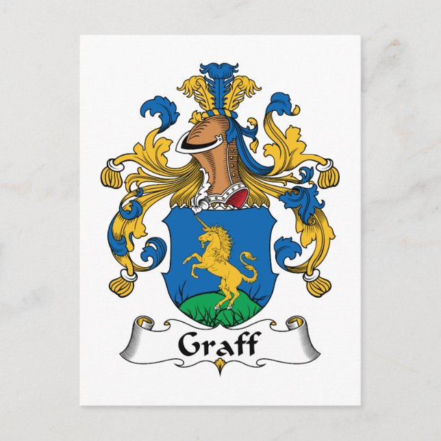 Graff Familienwappen Postkarte (Vorderseite)