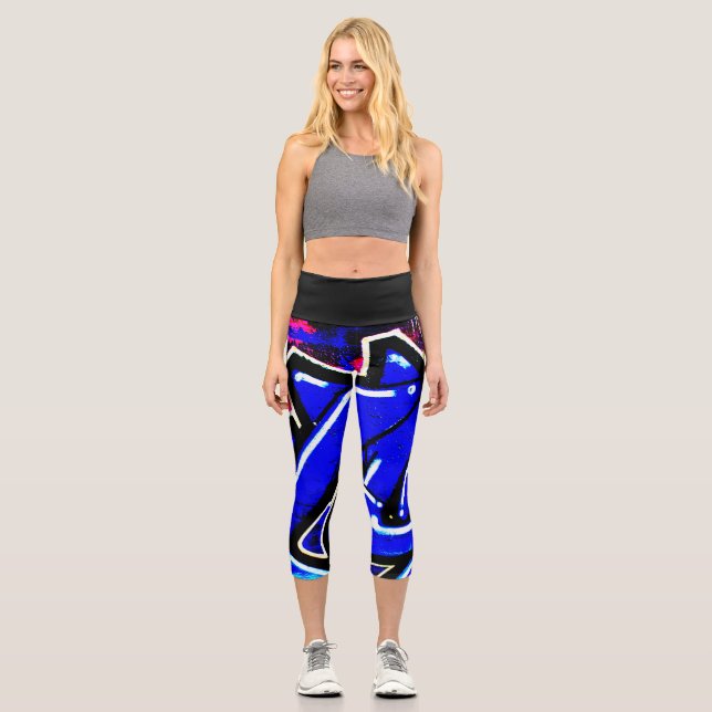 Graffiti 13 lecapcna capri leggings (Vorderseite)