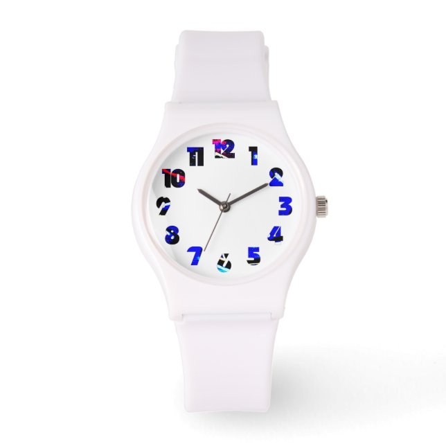 Graffiti 13 Number Overlay Wacnm Armbanduhr (Vorderseite)