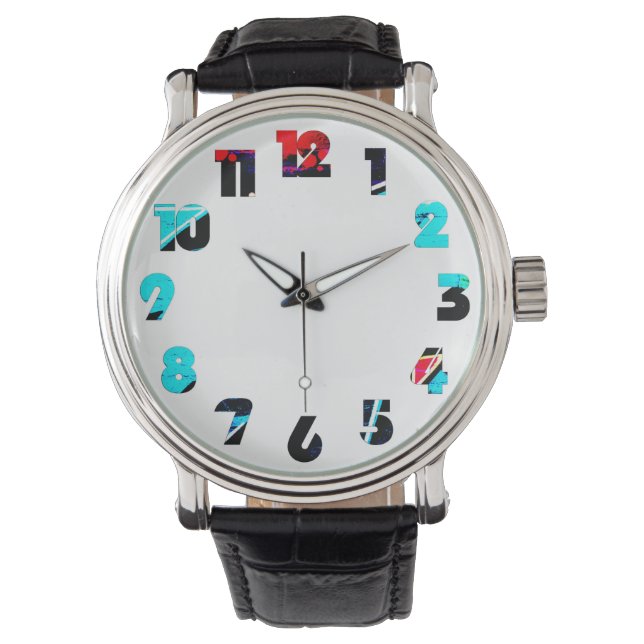 Graffiti 14 Number Overlay wacna Armbanduhr (Vorderseite)