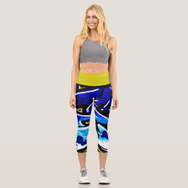 Graffiti 15 lecapcna capri leggings