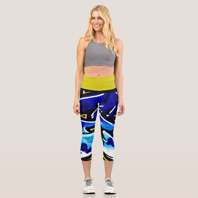 Graffiti 15 lecapcna capri leggings (Vorderseite)