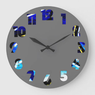 Graffiti 15 Number Overlay Wccn Große Wanduhr