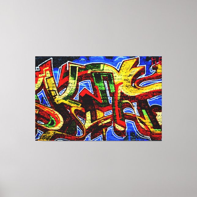 Graffiti 17 60x40 (150x100cm) waccna leinwanddruck (Vorderseite)