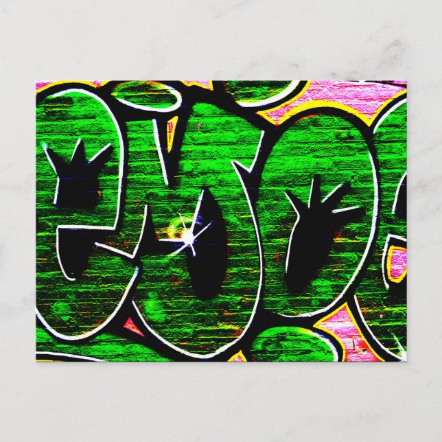 Graffiti 18 pc arc4 postkarte (Vorderseite)