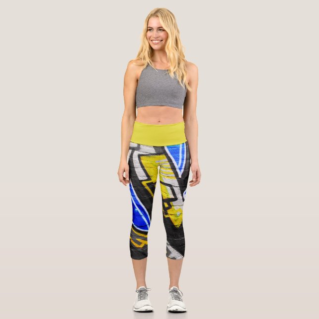 Graffiti 6 lecapcna capri leggings (Vorderseite)