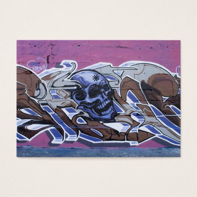 Graffiti à tête bleue (Devant)