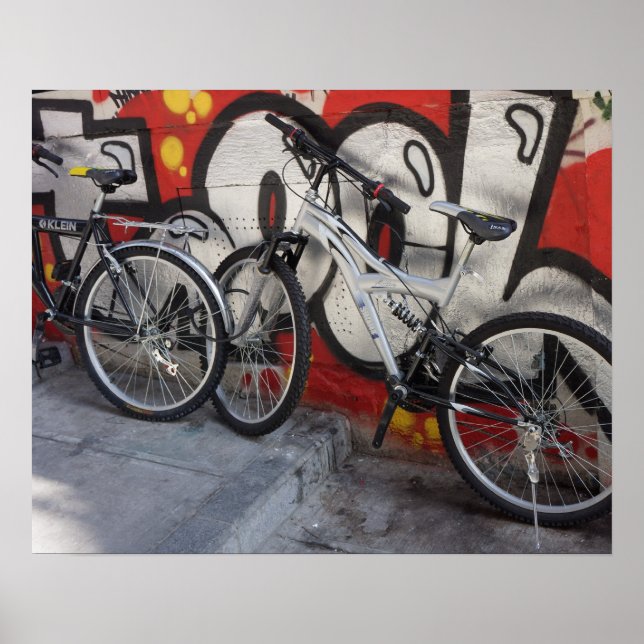 Graffiti à vélo - Poster (Devant)