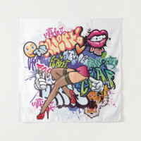 Graffiti-Abbildung mit Graffiti-Buchstaben