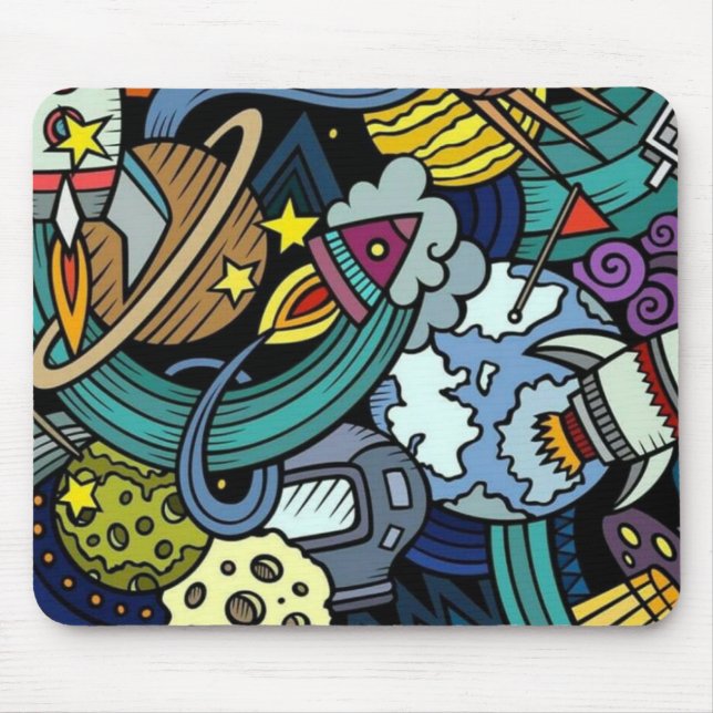 Graffiti-Abbildung Mousepad (Vorne)