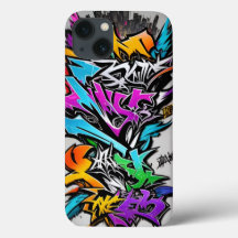 Graffiti Abstrait en Coque dur iPhone