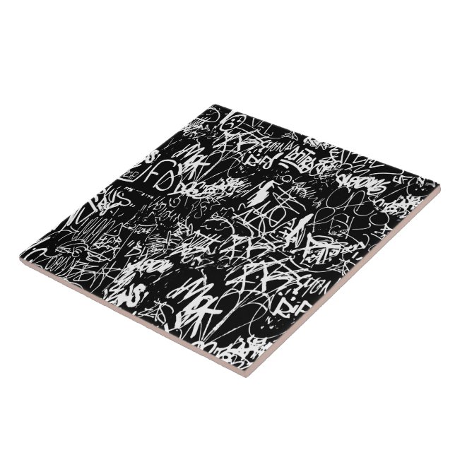 Graffiti Abstrakt Collage Print Patches Fliese (Seite)