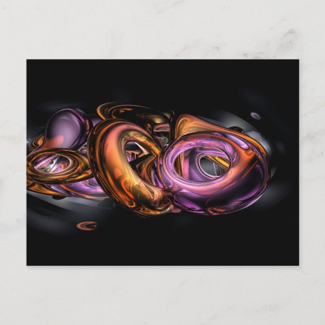 Graffiti Abstrakt Postkarte (Vorderseite)