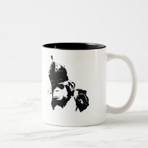 Graffiti-Affe-König Zweifarbige Tasse