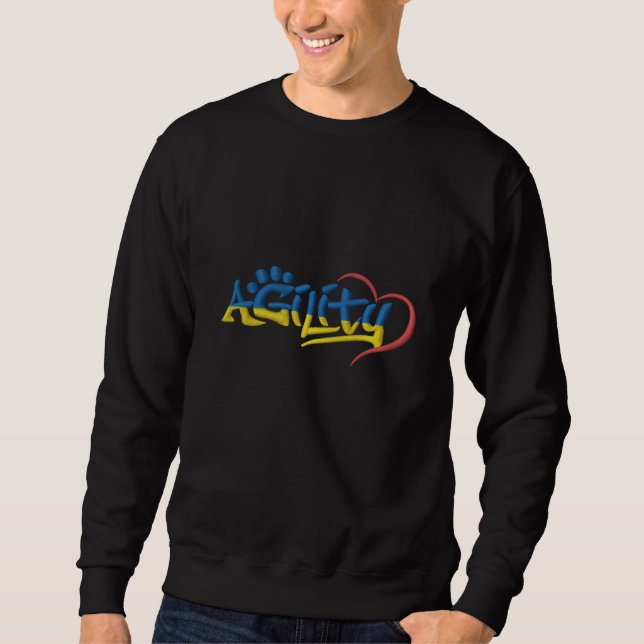 Graffiti-Agility besticktes Shirt (Vorderseite)