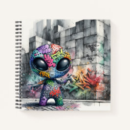 Graffiti-Alien Notizbuch