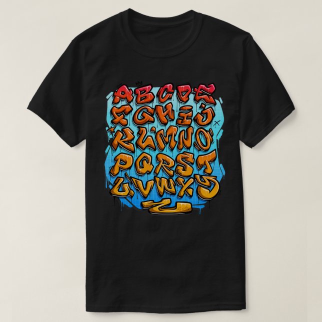 Graffiti Alphabet 3 T-Shirt (Design vorne)