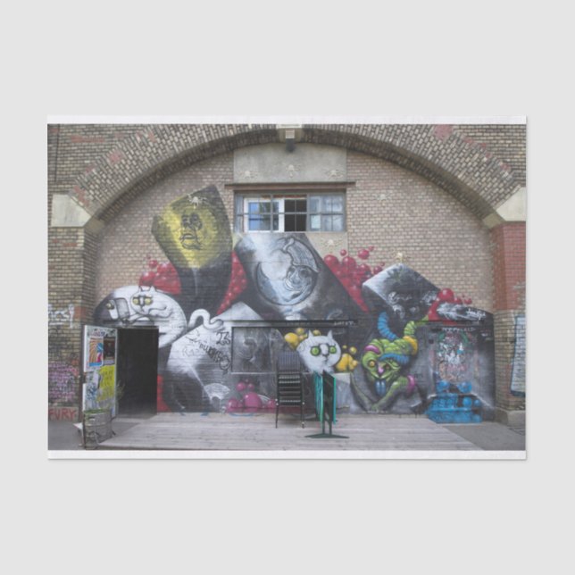 Graffiti am Stadtbahnbogen, Wien Österreich Seidenpapier (Vorderseite)