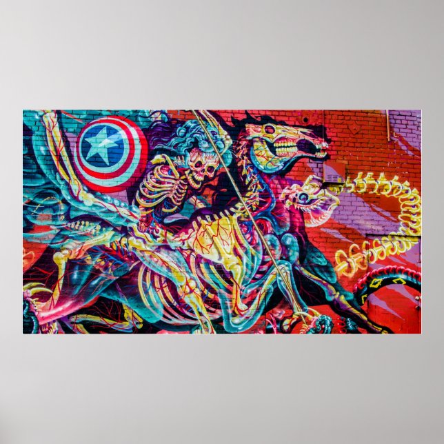 Graffiti Apokalypse Horseman Poster (Vorne)