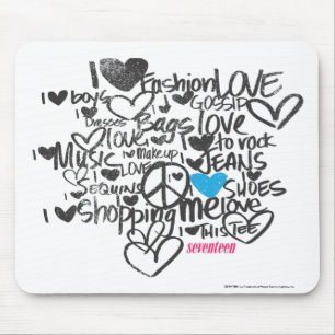 Graffiti-Aqua Mousepad