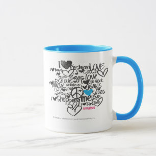 Graffiti-Aqua Tasse