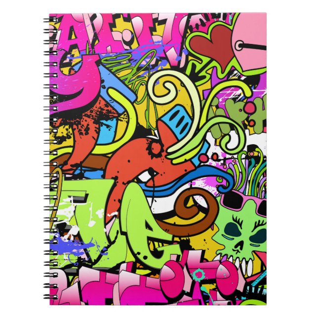 Graffiti Art: Angesagt-Hop-Stil Notizblock (Vorderseite)