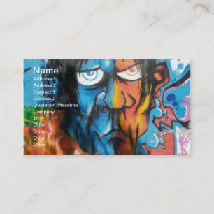 Graffiti Art Autoaufkleber Visitenkarte