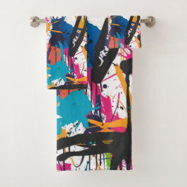 Graffiti Art Badhandtuch Set