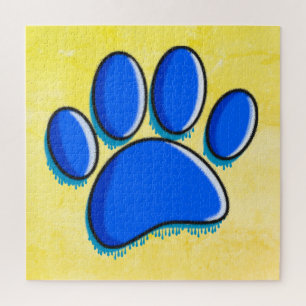 Graffiti Art Dog Paw Print