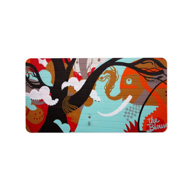 Graffiti Art Étiquette de adresse (Devant)