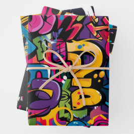 Graffiti Art Geschenkpapier Set