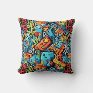 Graffiti Art Throw Kissen