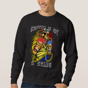 Graffiti Artist mit Spray Cans Tagger Street Art Sweatshirt