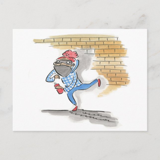 Graffiti Artist Postkarte (Vorderseite)